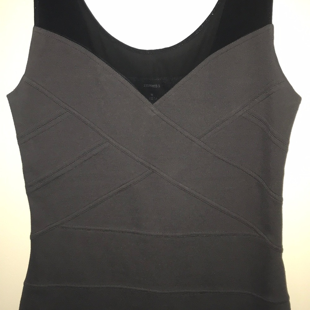 Gray Mini Bandage dress